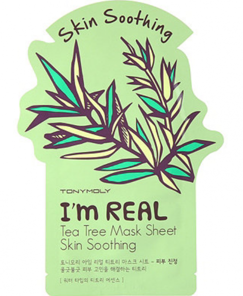 Tony Moly I'm Real - Tea Tree Mask Sheet - Teebaum Gesichtsmaske - koreanische Tuchmaske - 21g