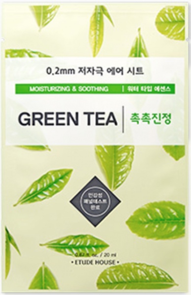 Etude House Therapy Air Mask - Green Tea - Grüner Tee Gesichtsmaske - koreanische Tuchmaske - 20ml