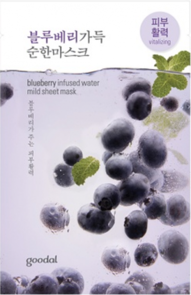 goodal blueberry infused water mild sheet mask - Heidelbeer Gesichtsmaske - koreanische Tuchmaske