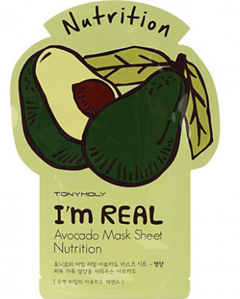 Tony Moly I'm Real - Avocado Sheet Mask - koreanische Tuchmaske - 21g